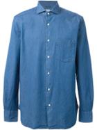 Aspesi Denim Shirt, Men's, Size: 44, Blue, Cotton