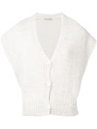 Nehera Sleeveless Cardigan - White
