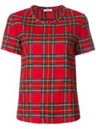 P.a.r.o.s.h. Tartan Check T-shirt - Red