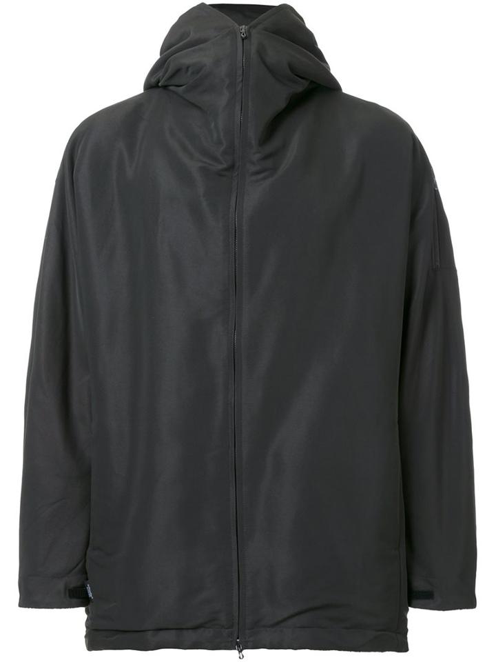 Kazuyuki Kumagai Oversized Hooded Jacket, Men's, Size: 1, Green, Nylon/polyester