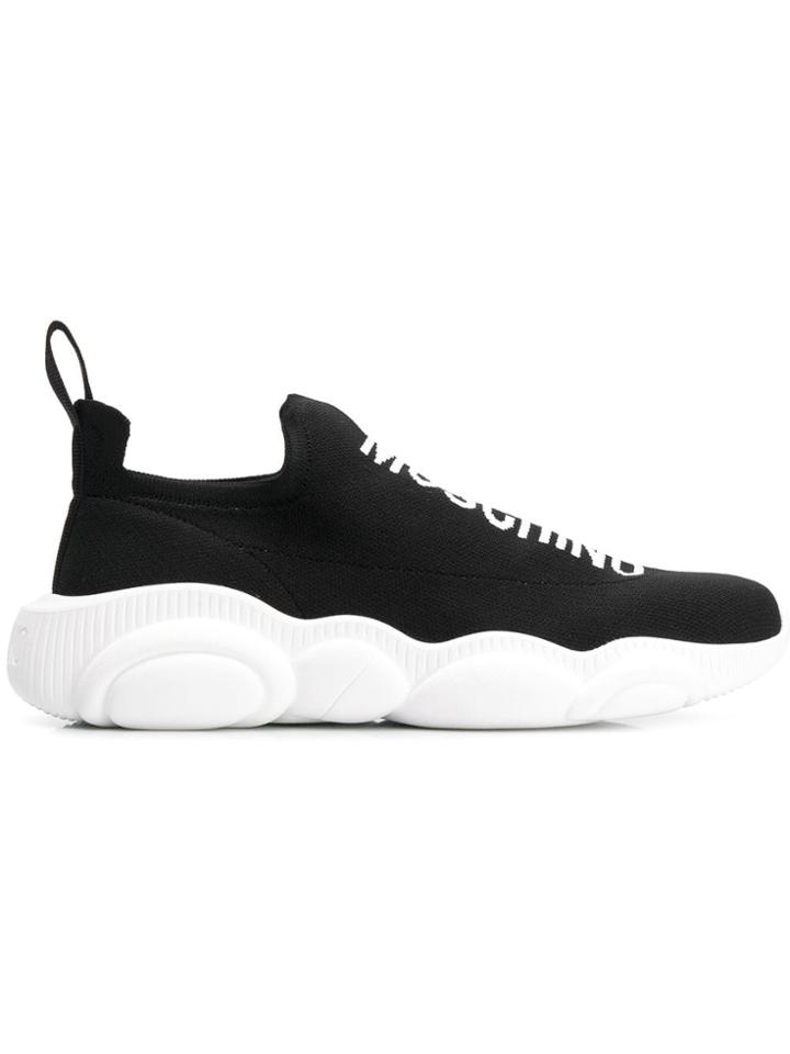 Moschino Teddy Run Slip-on Sneakers - Black