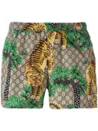 Gucci Gucci Bengal Swim Shorts, Men's, Size: 44, Polyamide