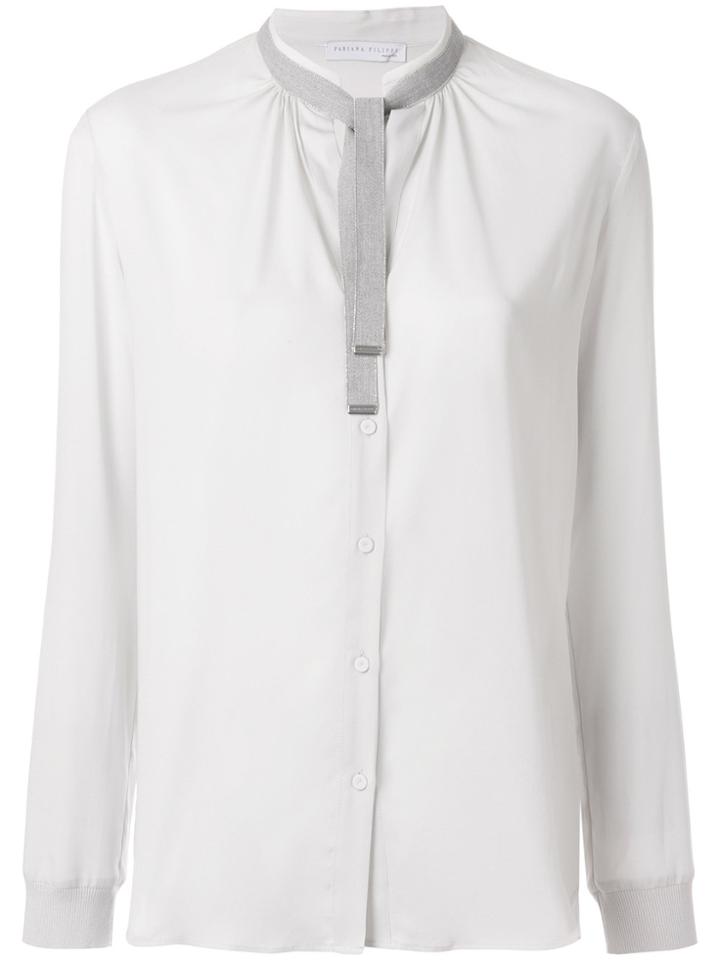 Fabiana Filippi Tie Neck Shirt - Unavailable
