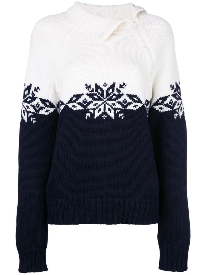 Monse Contrast Long-sleeve Jumper - White