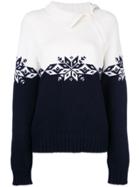 Monse Contrast Long-sleeve Jumper - White