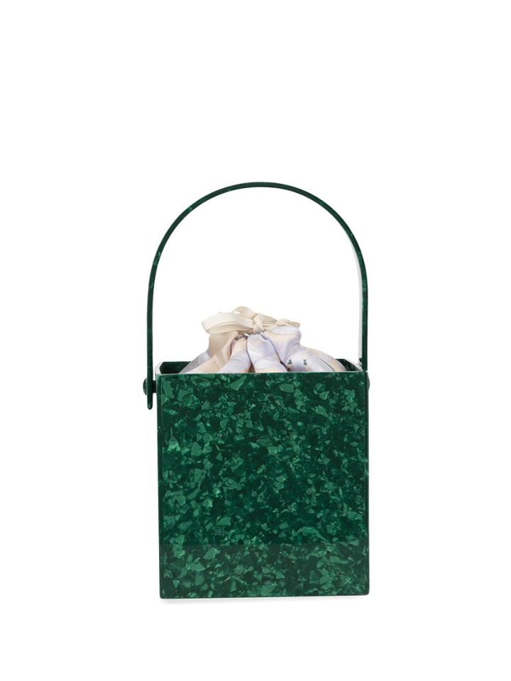 Montunas Stellis Square Tote Bag - Green