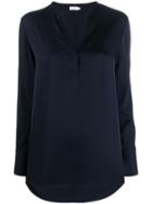 Filippa-k Slit Detail Blouse - Blue