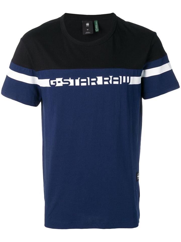 G-star Raw Research Logo Printed T-shirt - Blue