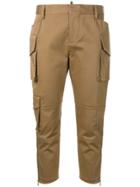 Dsquared2 Skinny Cropped Cargo Pants - Brown