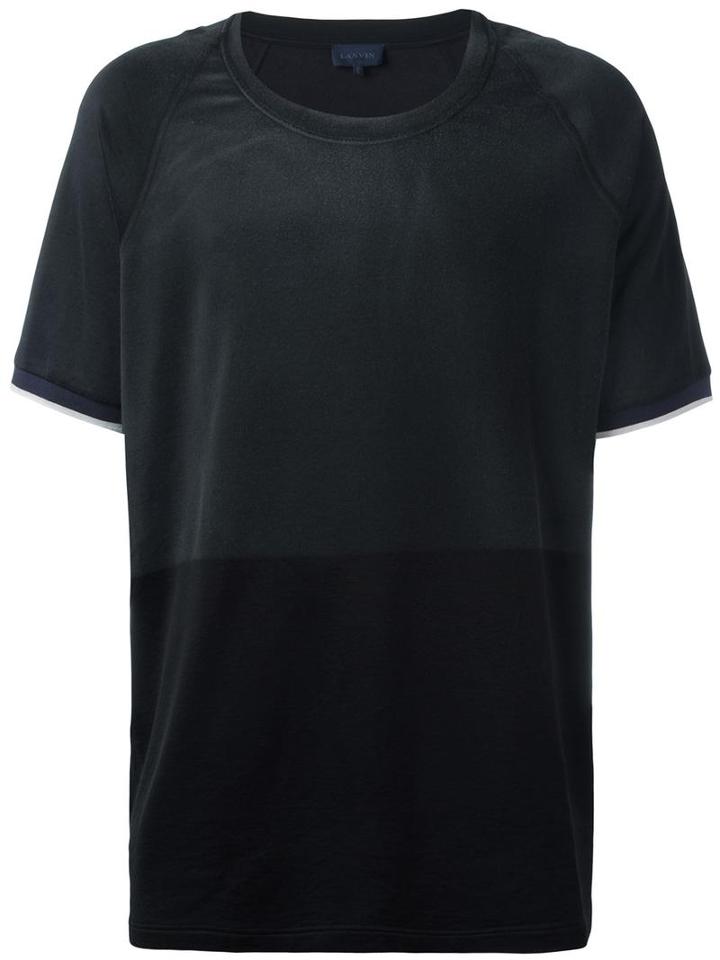 Lanvin Washed Round Neck T-shirt, Men's, Size: Xs, Cotton/rayon