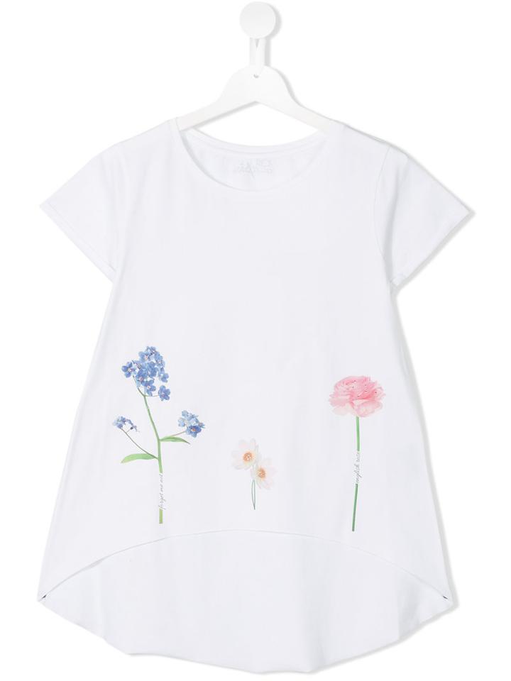 Lapin House Floral Print T-shirt, Girl's, Size: 14 Yrs, White