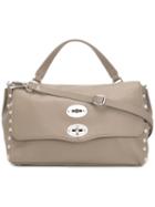Zanellato 'foderata' Shoulder Bag, Women's, Grey, Calf Leather
