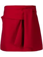 P.a.r.o.s.h. Tie Knot Detail Skirt - Red