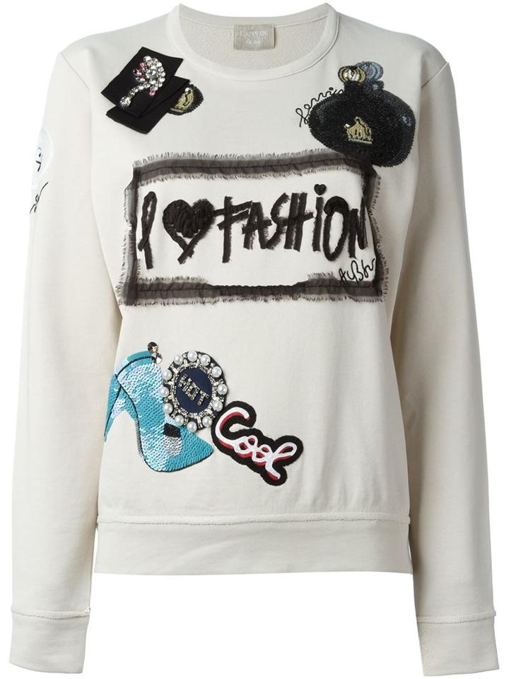 Lanvin Appliqué Detailing Sweatshirt