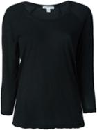 James Perse Raglan T-shirt, Women's, Size: 2, Black, Cotton