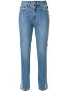 Gcds Side Stripe Jeans - Blue