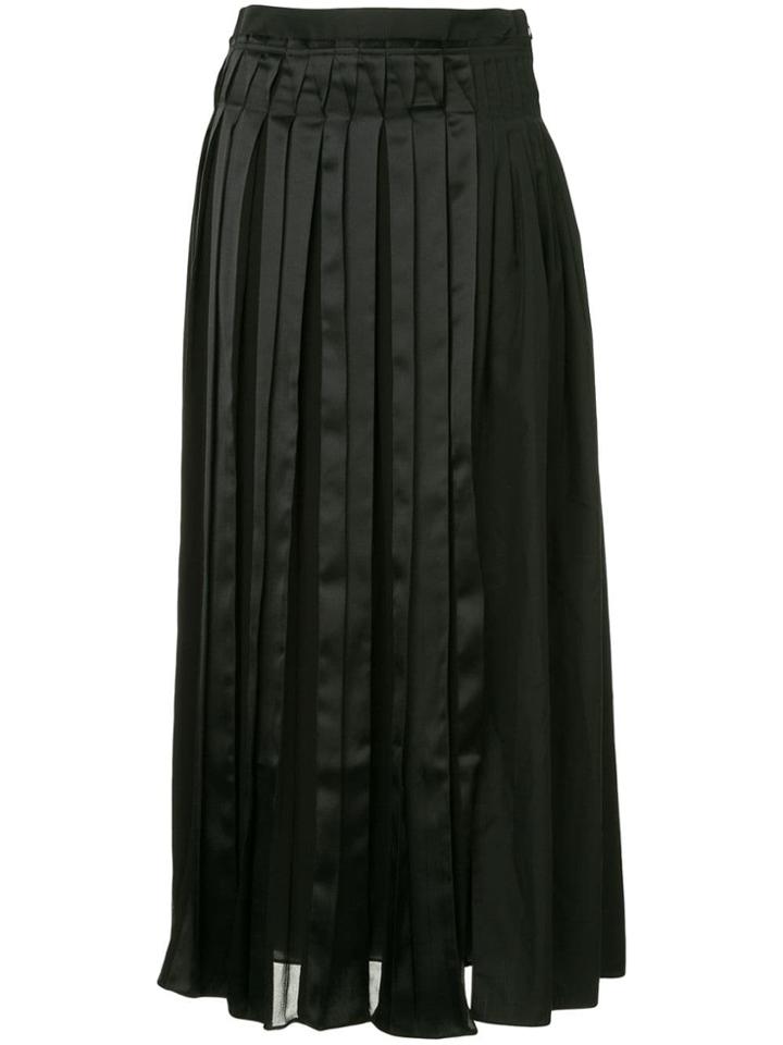 3.1 Phillip Lim Layered Pleated Skirt - Black