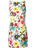 Trina Turk - Floral Print Shift Dress - Women - Cotton/polyester/spandex/elastane/modal - 4, White, Cotton/polyester/spandex/elastane/modal
