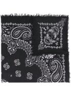 Zadig & Voltaire Paisley Pattern Scarf - Black