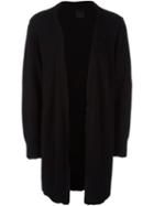 Rta Mid Open Cardigan, Men's, Size: Large, Black, Cashmere
