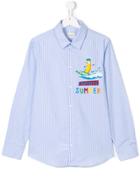 Fendi Kids Fantastic Summer Striped Shirt - Blue