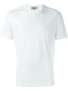 Canali Round Neck T-shirt, Men's, Size: 52, White, Cotton
