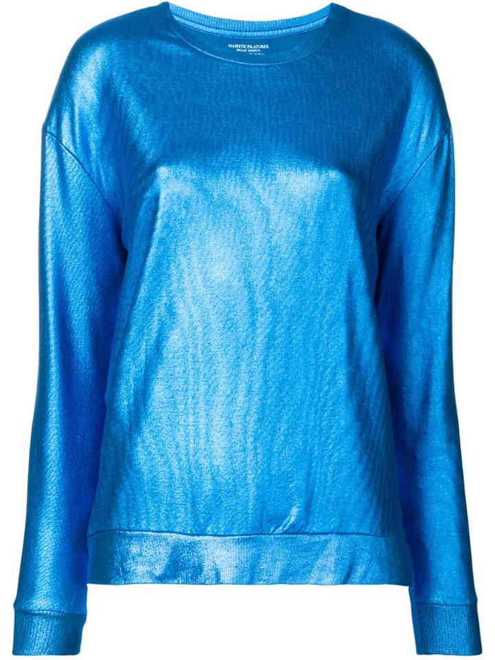 Majestic Filatures Long Sleeved Sweater - Blue