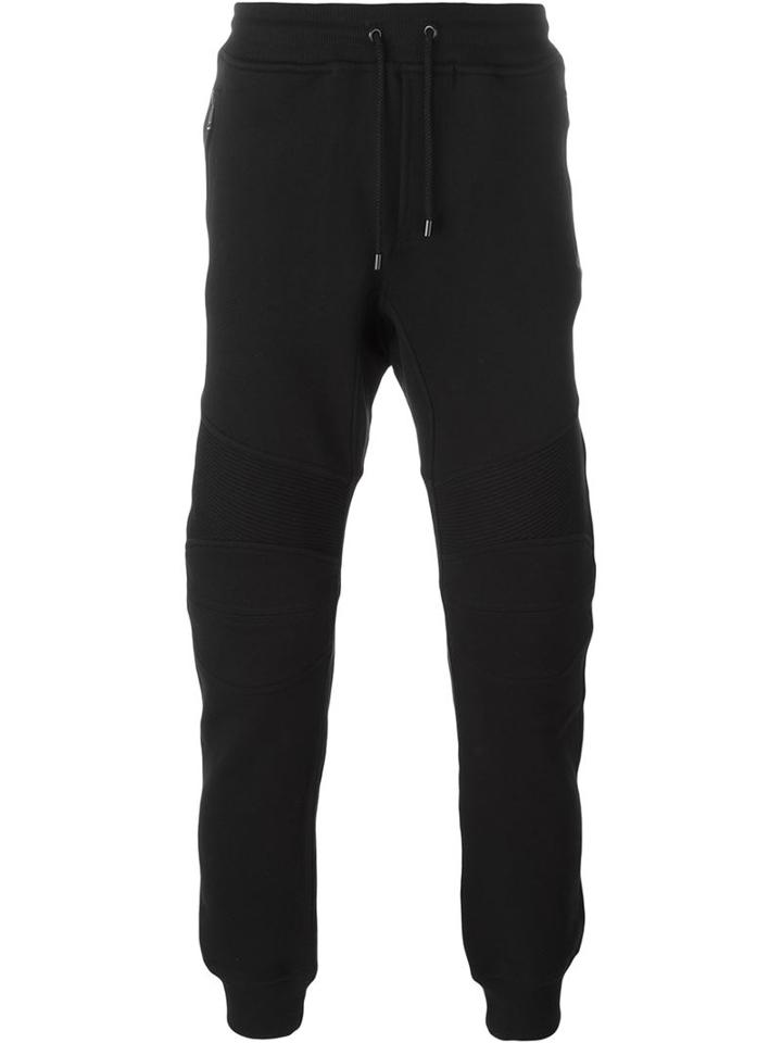Belstaff Drawstring Track Pants, Men's, Size: Large, Black, Cotton