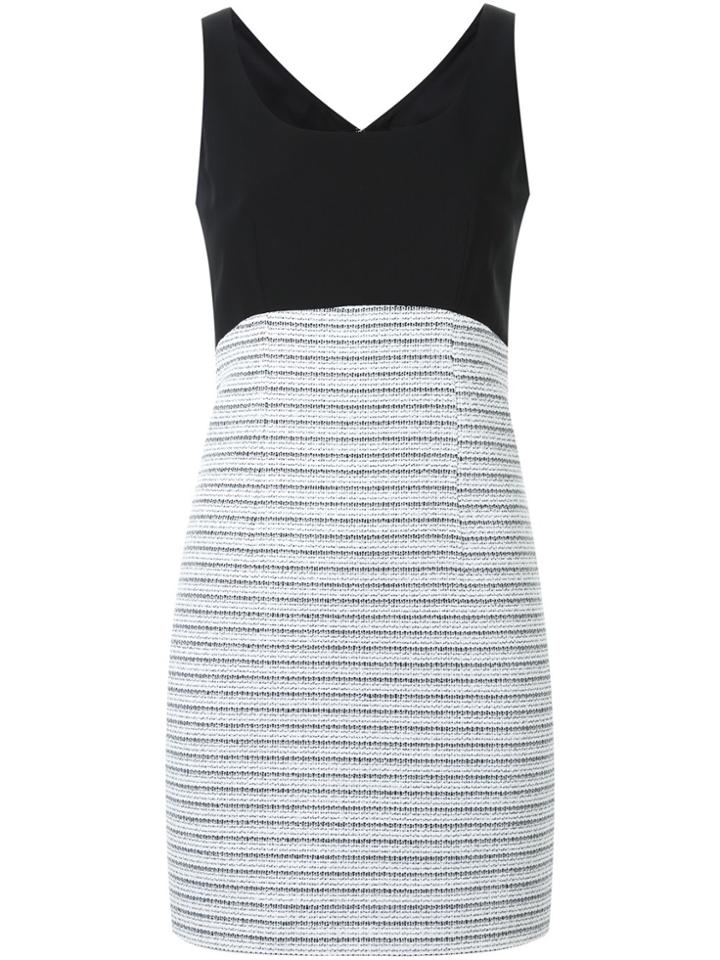 Loveless Sleeveless Fitted Dress - White