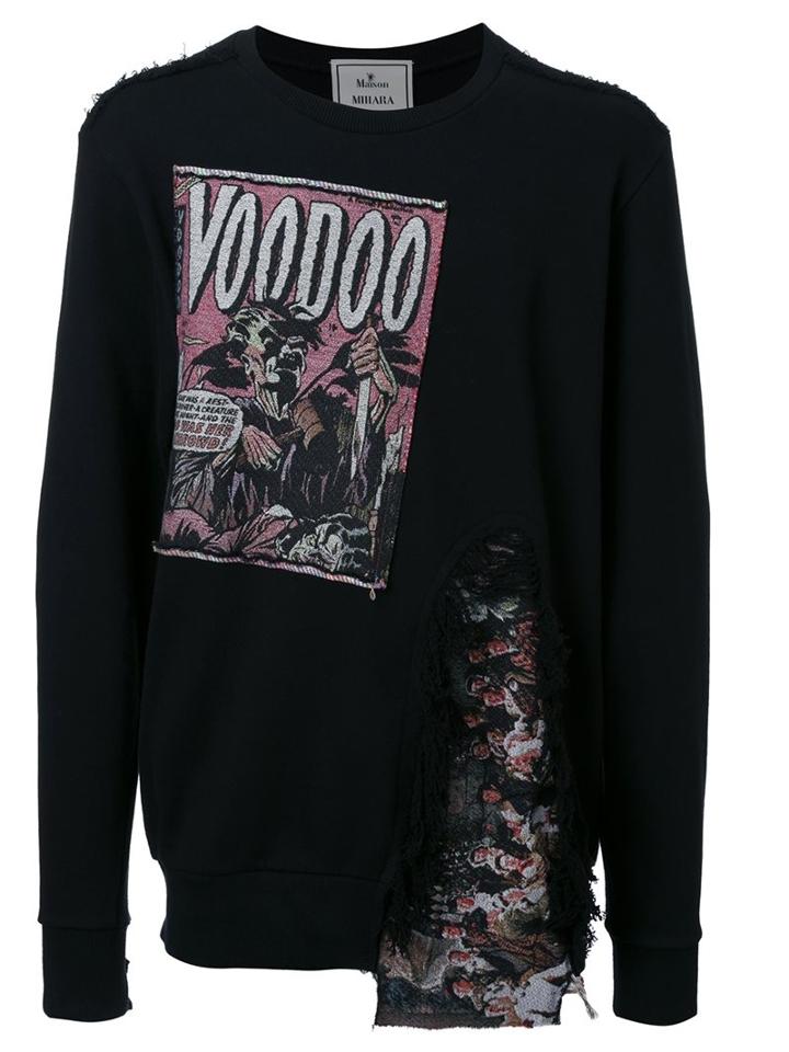 Miharayasuhiro Jaquard Damaged Pullover