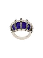 Stephen Webster 18kt White Gold, Lapis Lazuli And Diamond Ring -