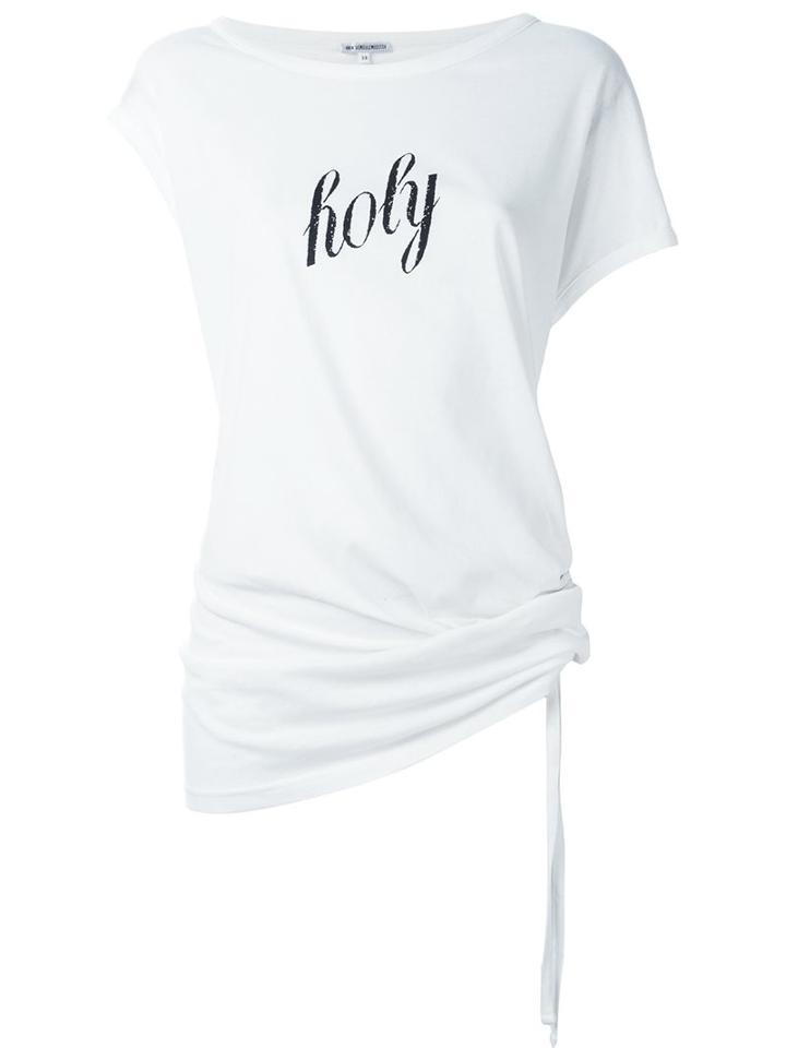Ann Demeulemeester Blanche 'holy' Print T-shirt, Women's, Size: 38, White, Cotton