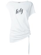Ann Demeulemeester Blanche 'holy' Print T-shirt, Women's, Size: 38, White, Cotton