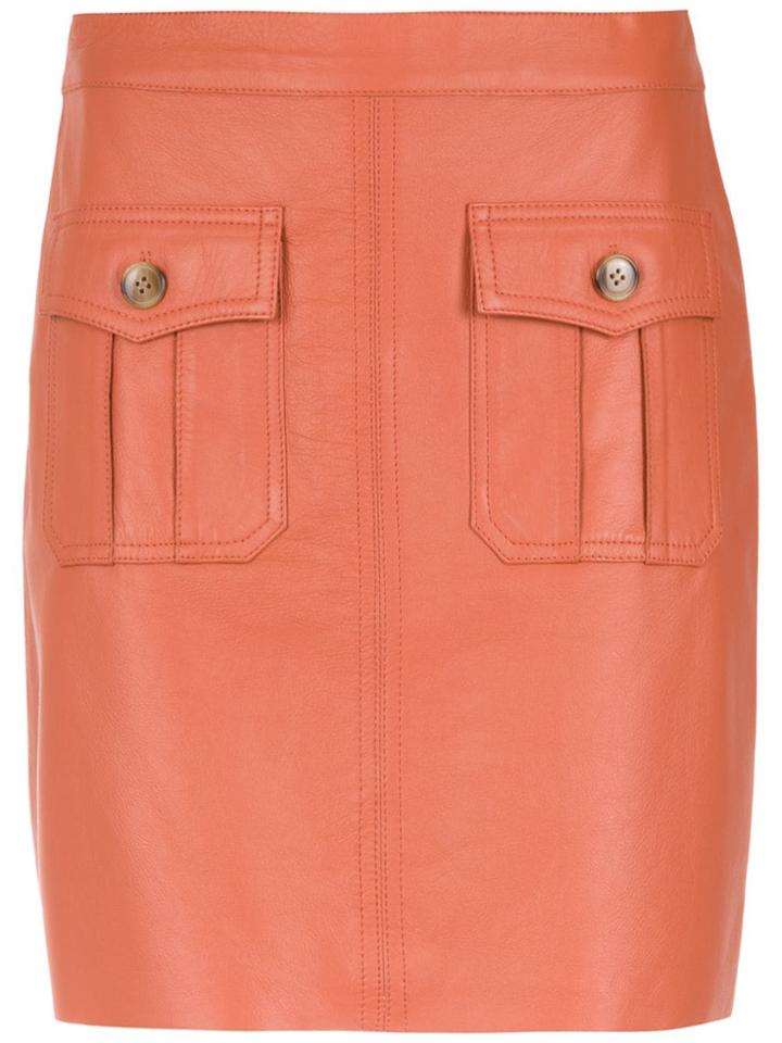 Nk Leather Skirt - Brown