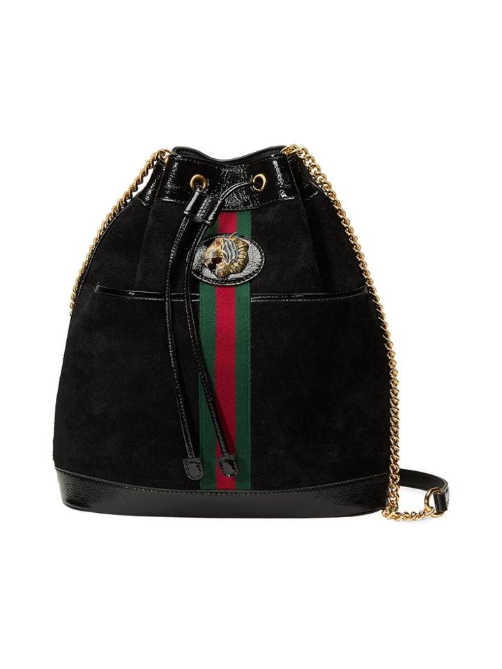 Gucci Rajah Medium Bucket Bag - Black