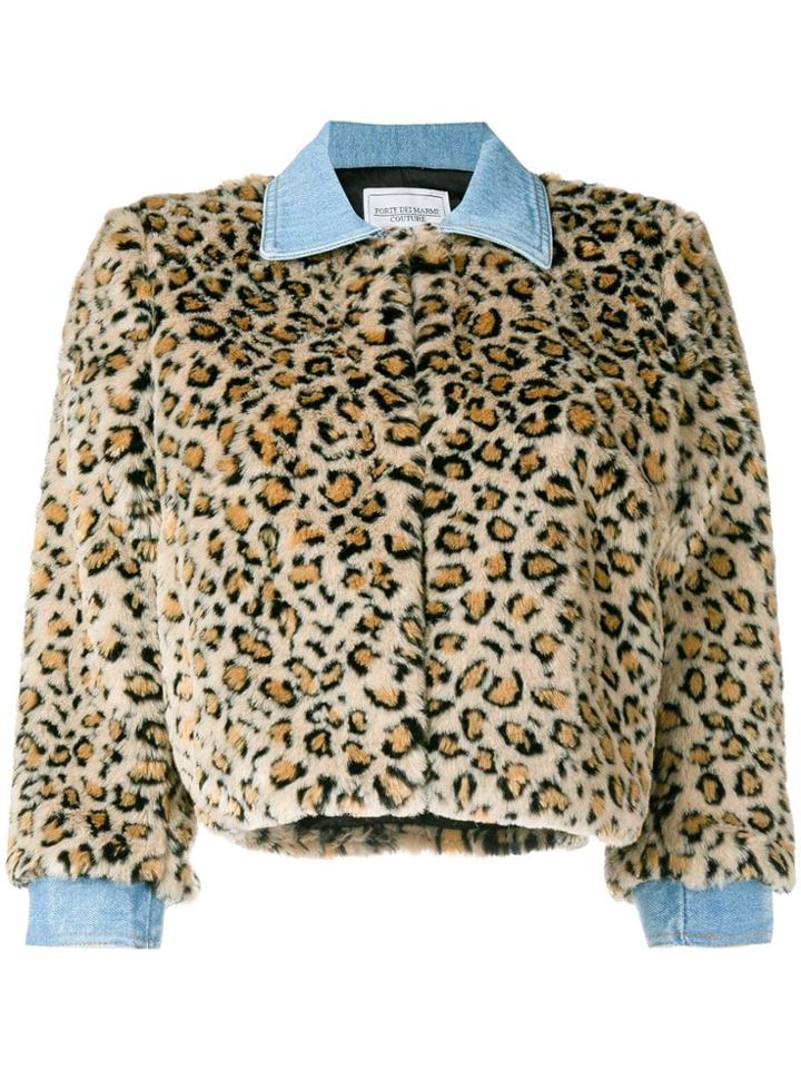 Forte Dei Marmi Couture Tiger Cropped Jacket - Nude & Neutrals