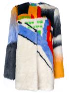 Marco De Vincenzo Oversized Coat - Multicolour