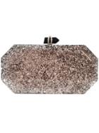 Marchesa Marbeled Box Clutch Bag - Pink