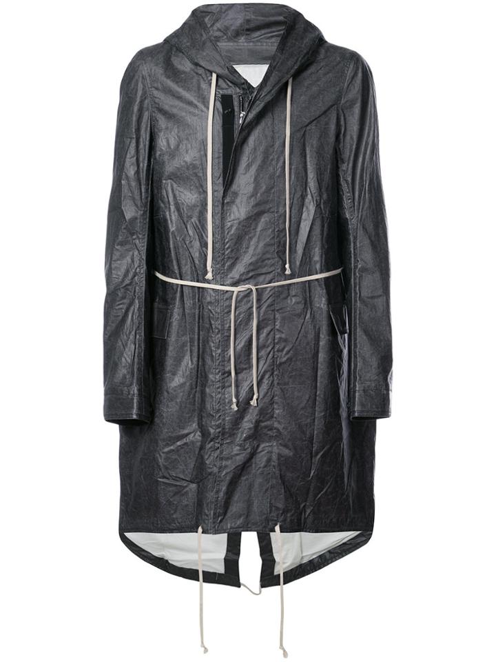 Rick Owens Drkshdw Waterproof Fishtail Parka - Grey