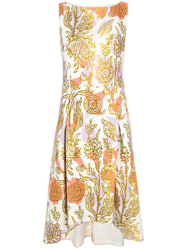 Peter Pilotto Gold Printed Dress - Multicolour