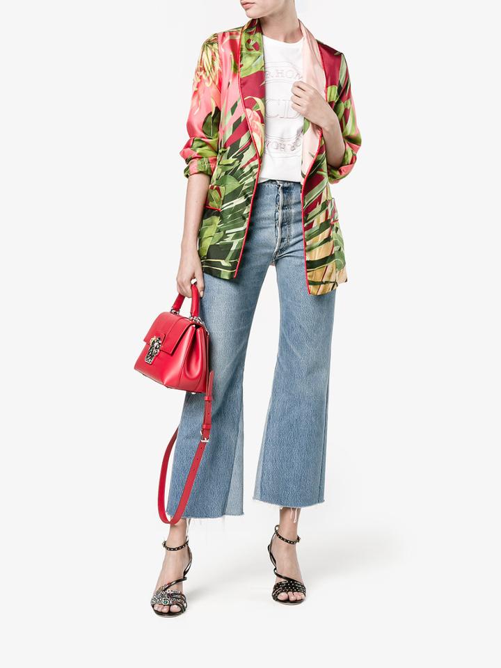 Dolce & Gabbana Medium Lucia Handbag, Women's, Red, Leather