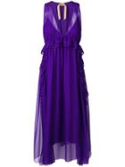 Nº21 Sleeveless Flared Midi Dress - Purple