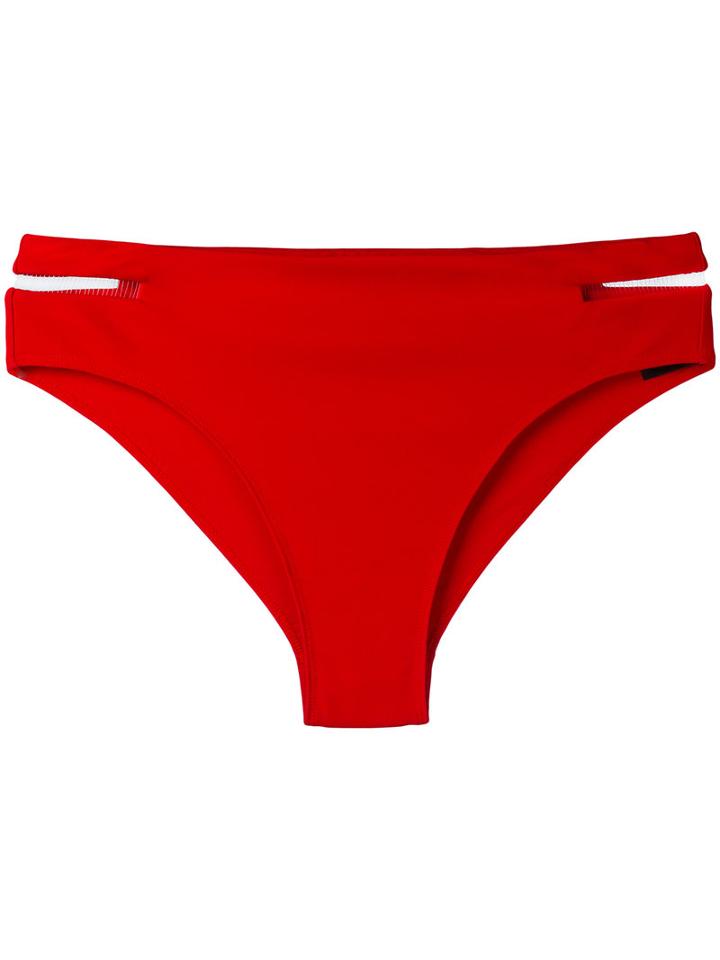 Alexander Wang - Fish Line Detail Bikini Bottom - Women - Nylon/spandex/elastane - S, Women's, Red, Nylon/spandex/elastane