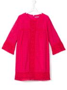 Ermanno Scervino Junior - Embroidered Dress - Kids - Cotton - 14 Yrs, Pink/purple