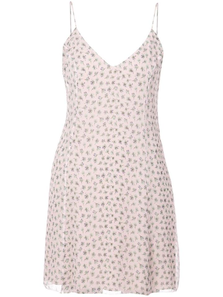 Amiri Wildflower Print Slip Dress - Black