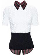 N.21 Knit With Shirt Collar And Hem