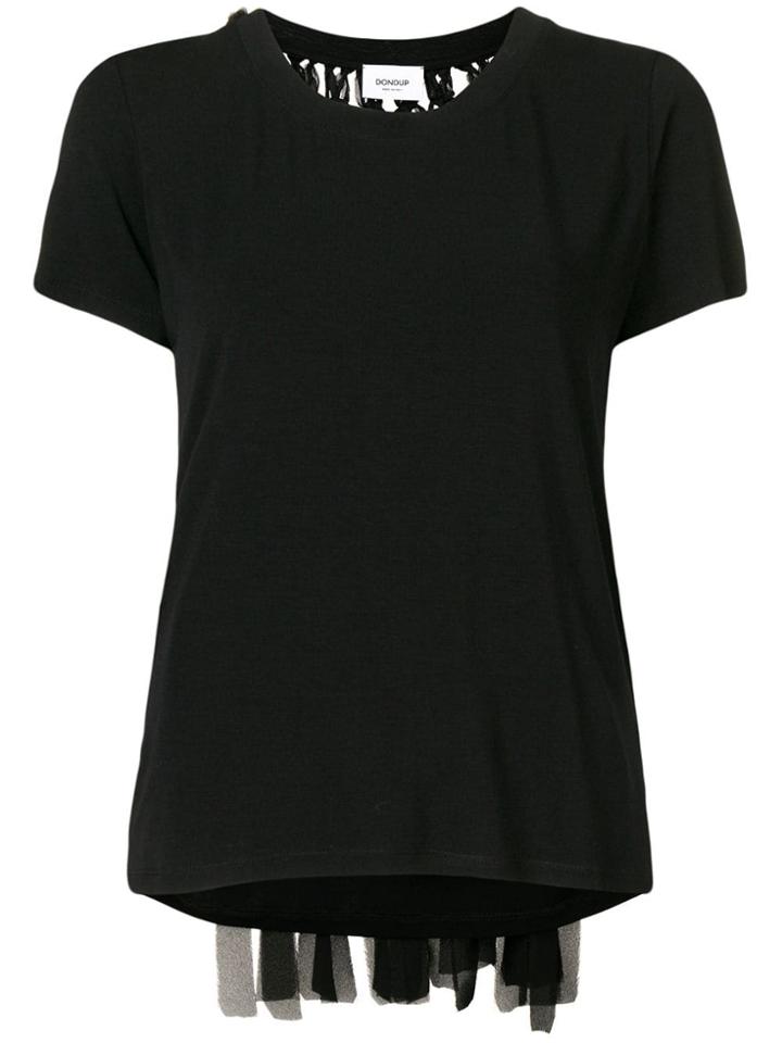 Dondup Lattice Back T-shirt - Black