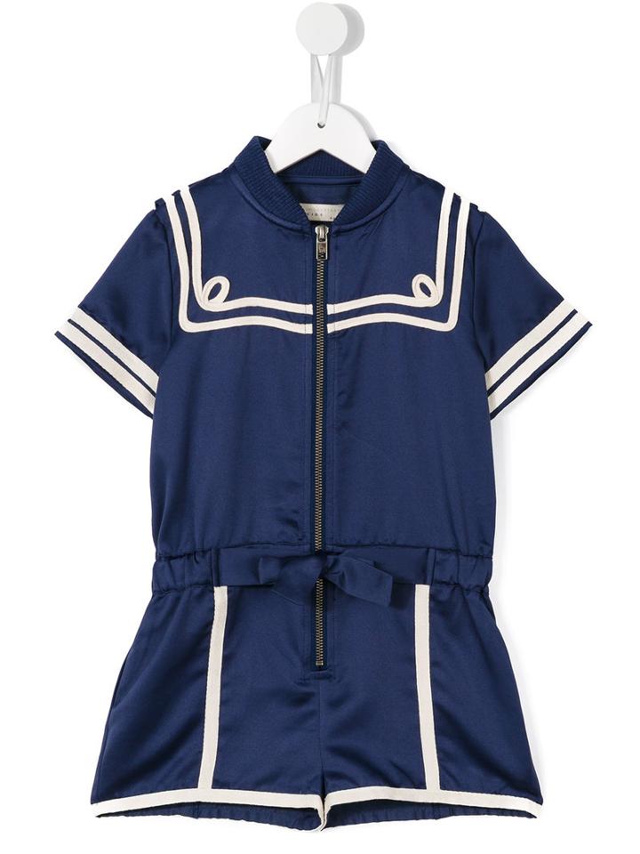 Stella Mccartney Kids Zipped Playsuit, Girl's, Size: 6 Yrs, Blue