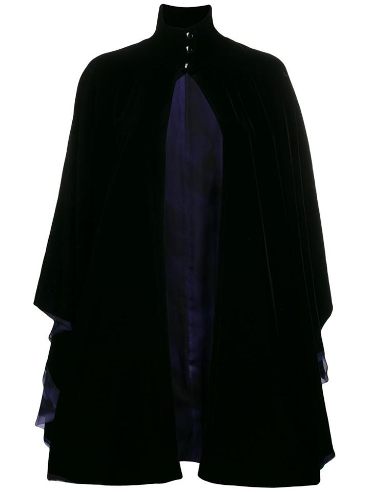 Giorgio Armani Draped Cape - Blue