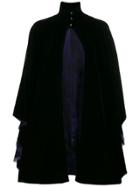 Giorgio Armani Draped Cape - Blue